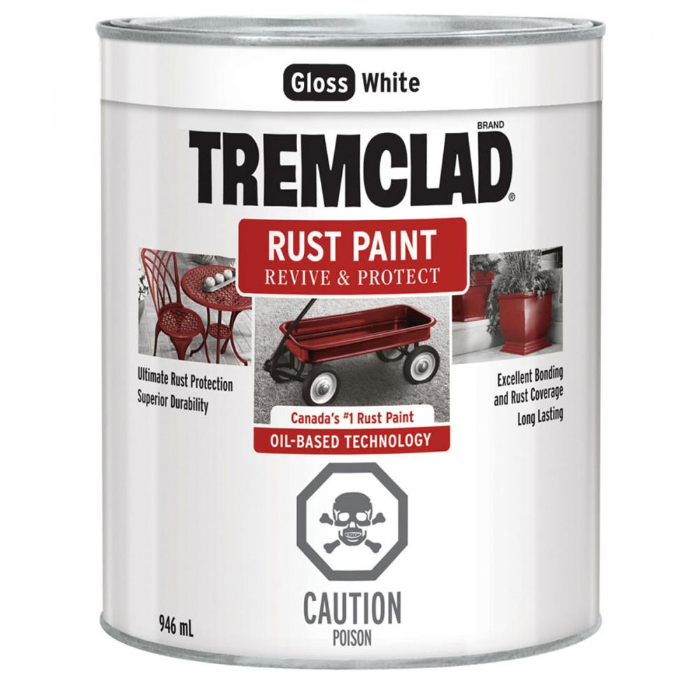 Rust Paint Oil Based 946ml  Gloss White