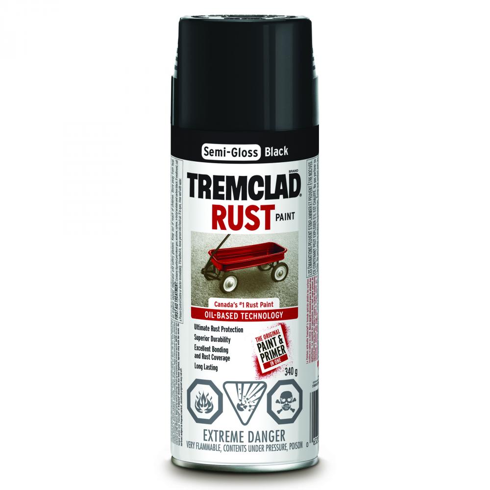 Rust Spray Paint Oil Based 340G Semi-Gloss Black