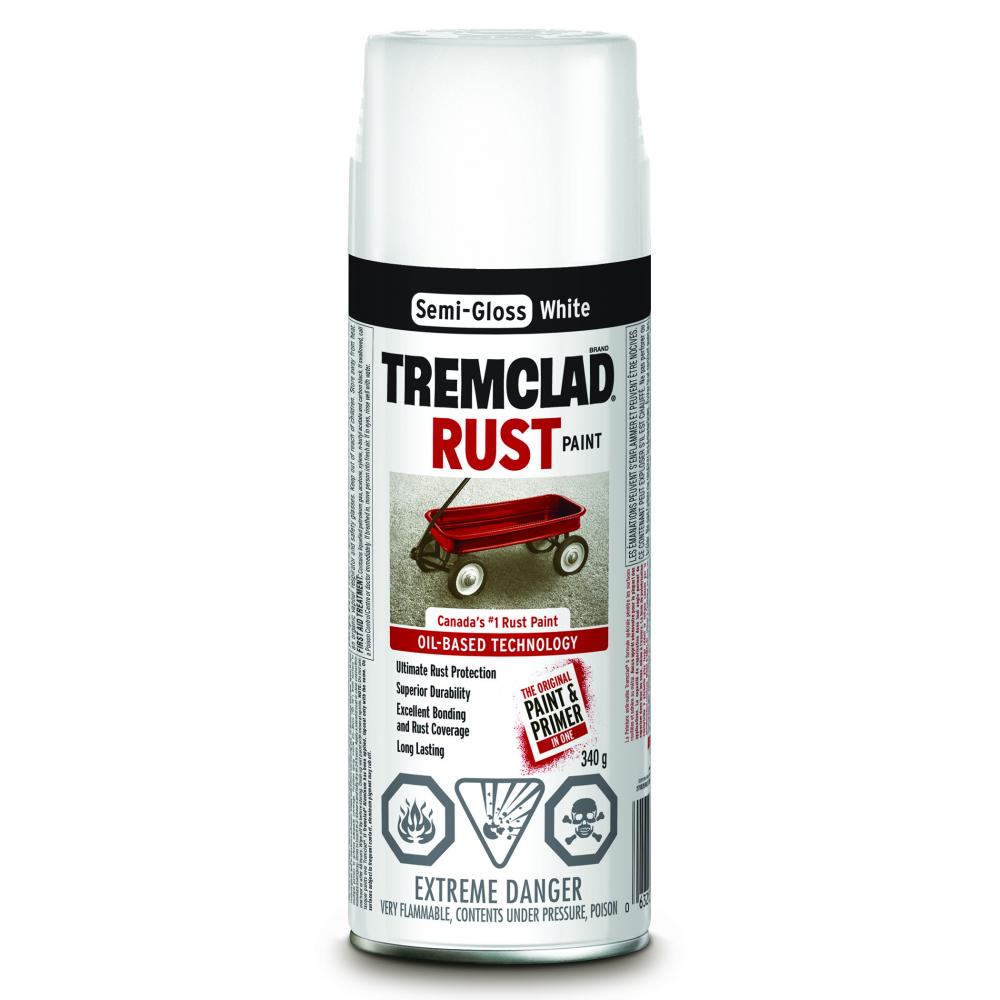 Rust Spray Paint Oil Based 340G Semi-Gloss White