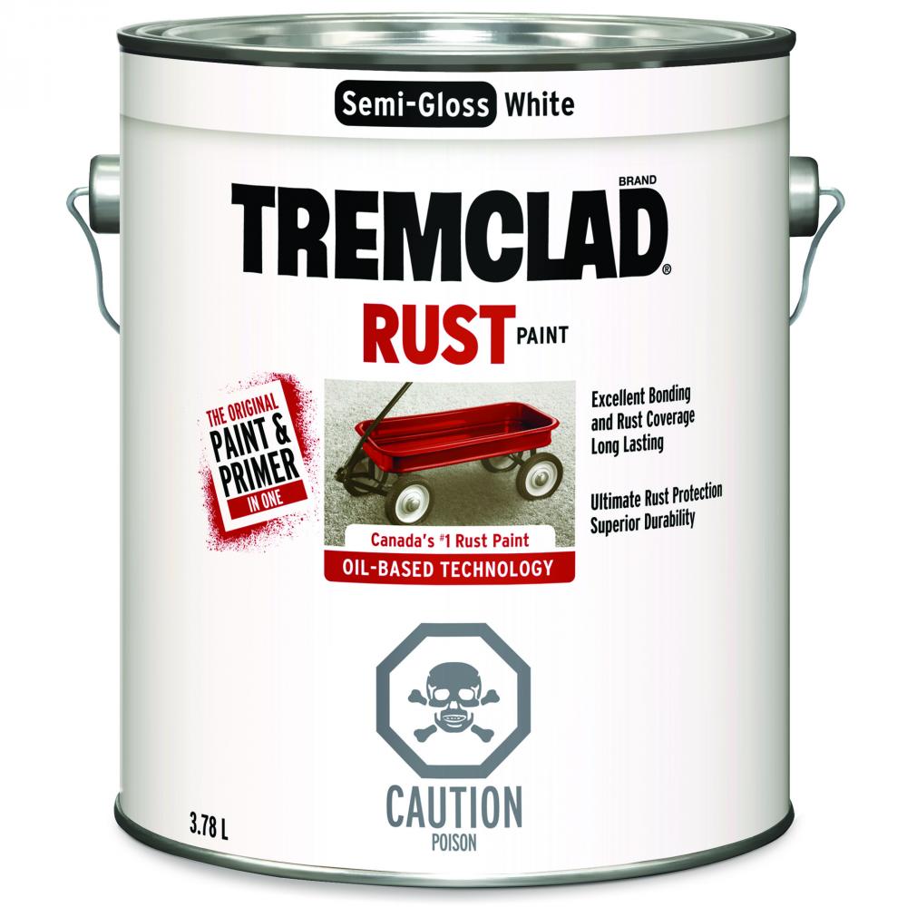 Rust Paint Oil Based 3.78L Semi-Gloss White