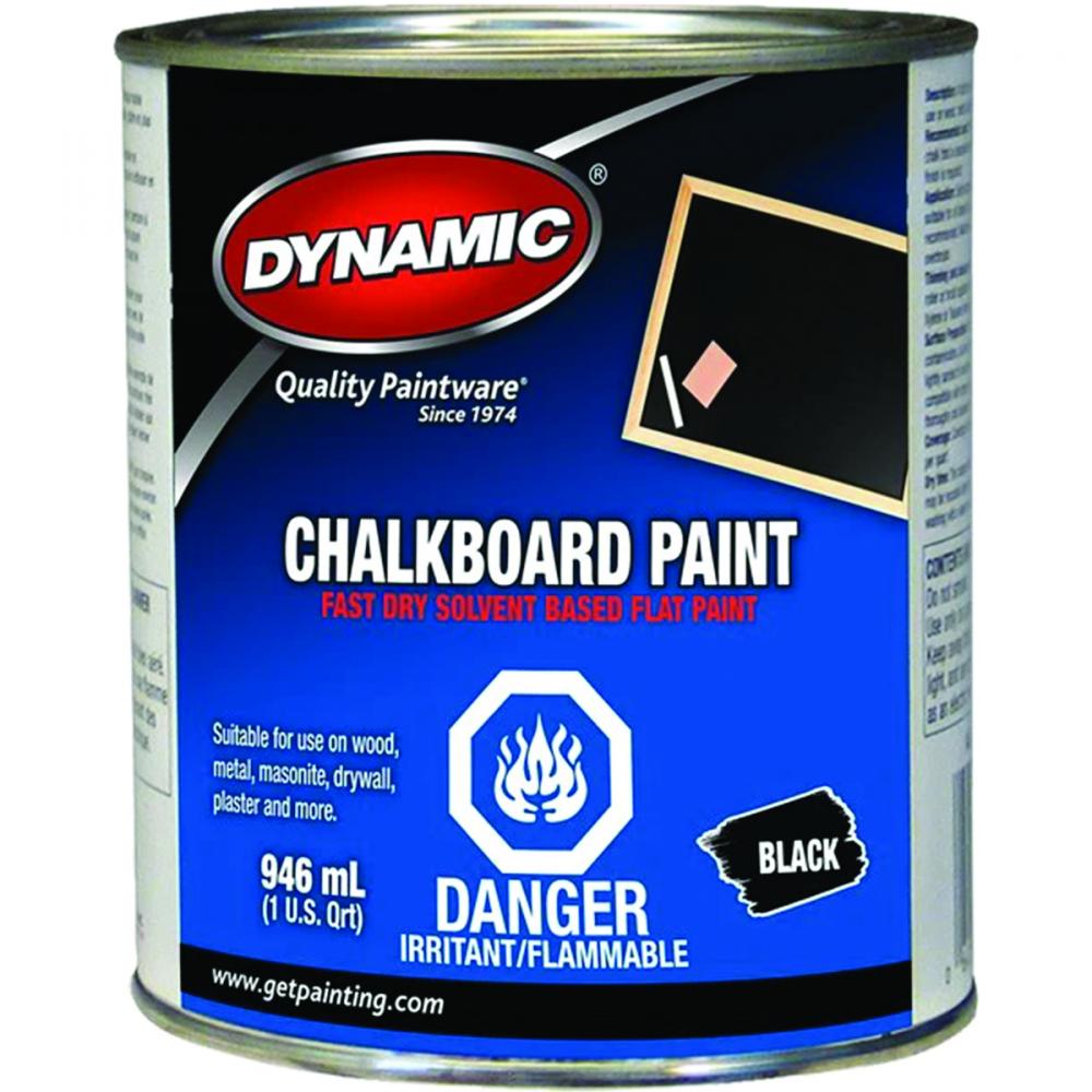 Chalkboard Paint Solvent Based 1L Black AA670400