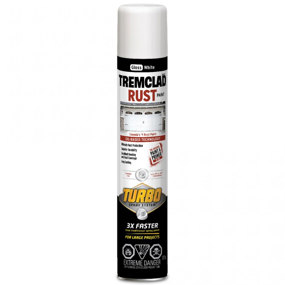 Rust Paint Oil Based Turbo Spray 680G Gloss White