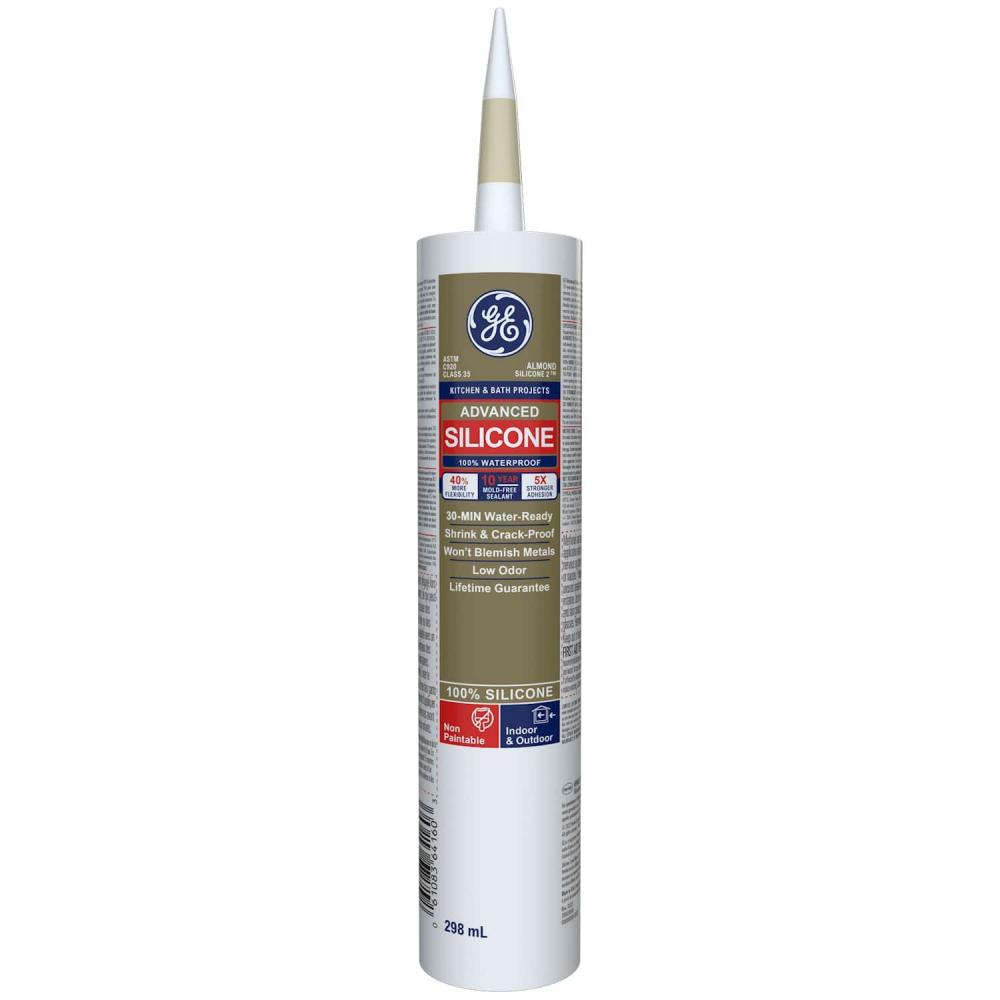 GE Silicone 2 Advanced Kitchen & Bath Sealant 298ml Almond