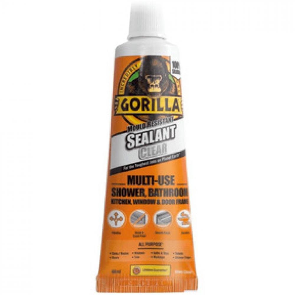 Gorilla A/P Silicone Sealant 295ml Clear