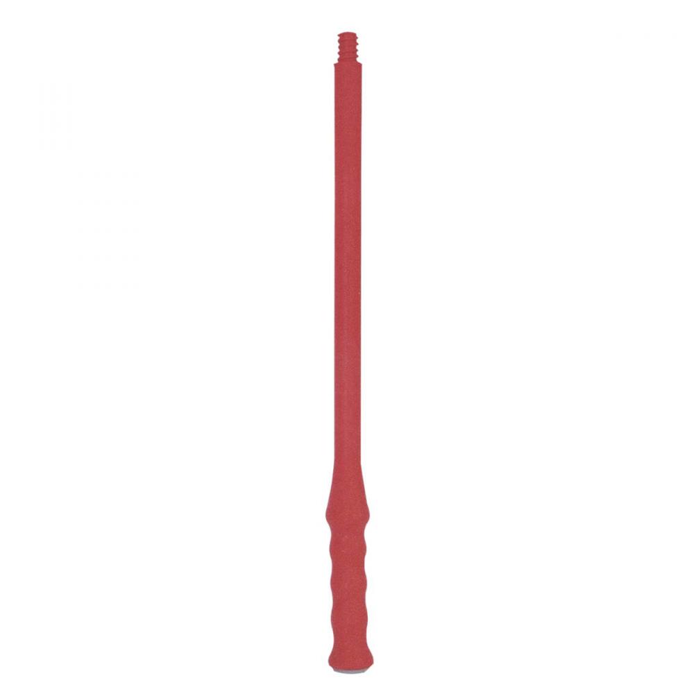 Squeegee Handle Threaded Plastic with Grip Red 20-3/4in