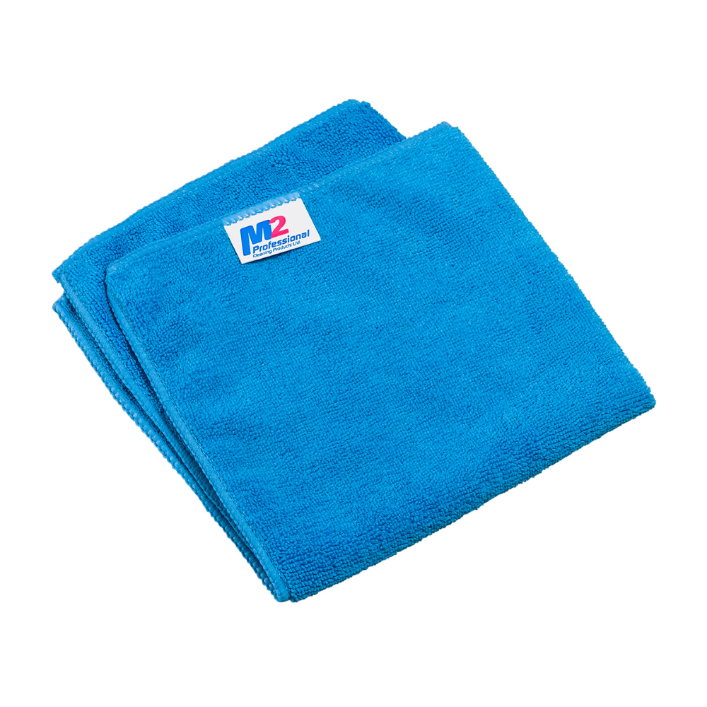 Microfibre Woven Cleaning Cloth 16x16&#34; (40 x 40cm) Blue