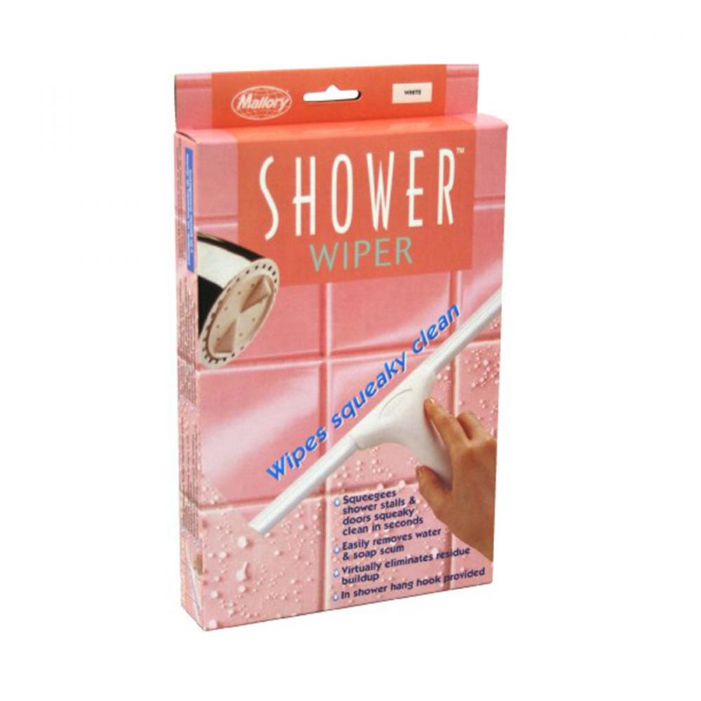 Shower Wiper White handle and blade 10in