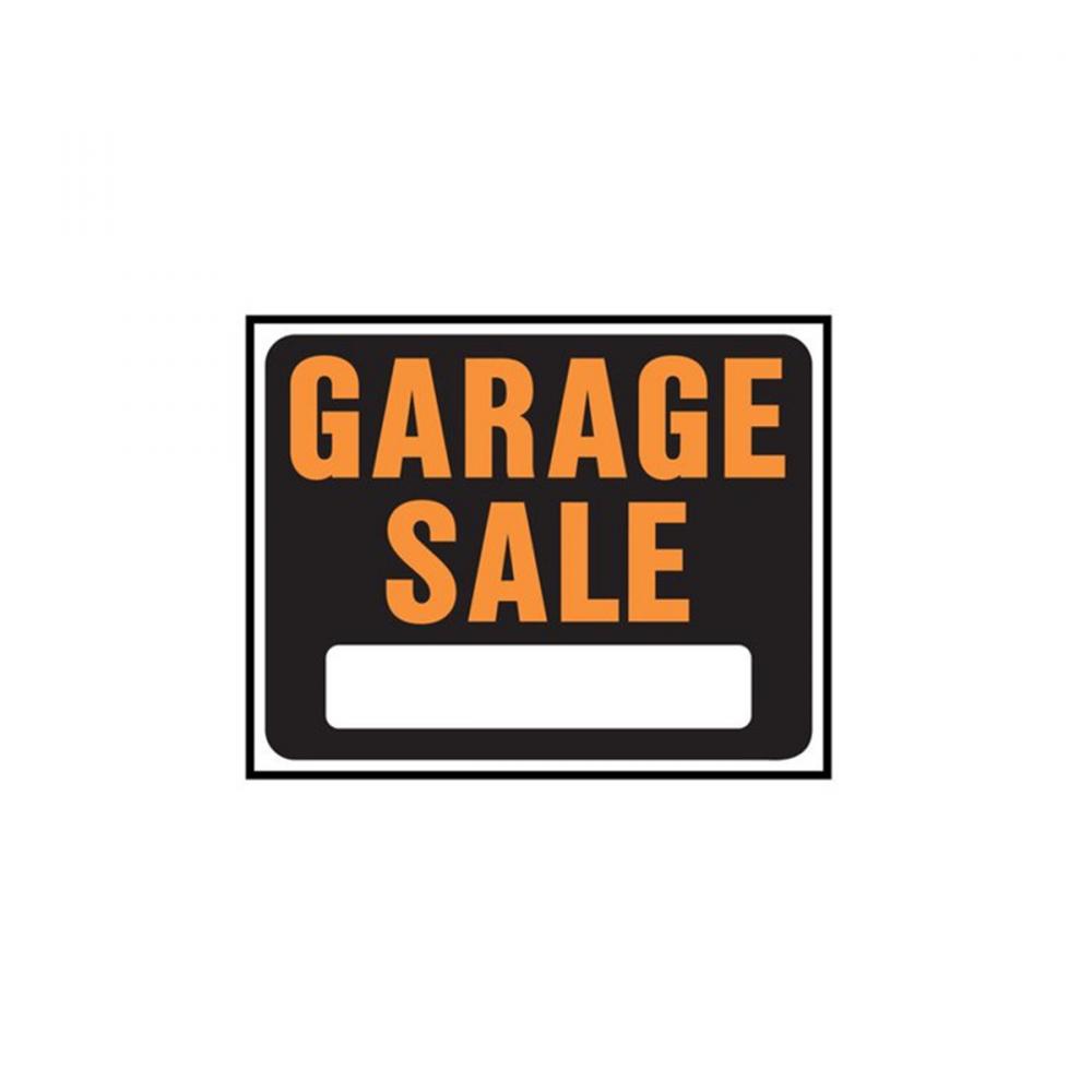 10pk Sign Garage Sale 8.5in x 12in