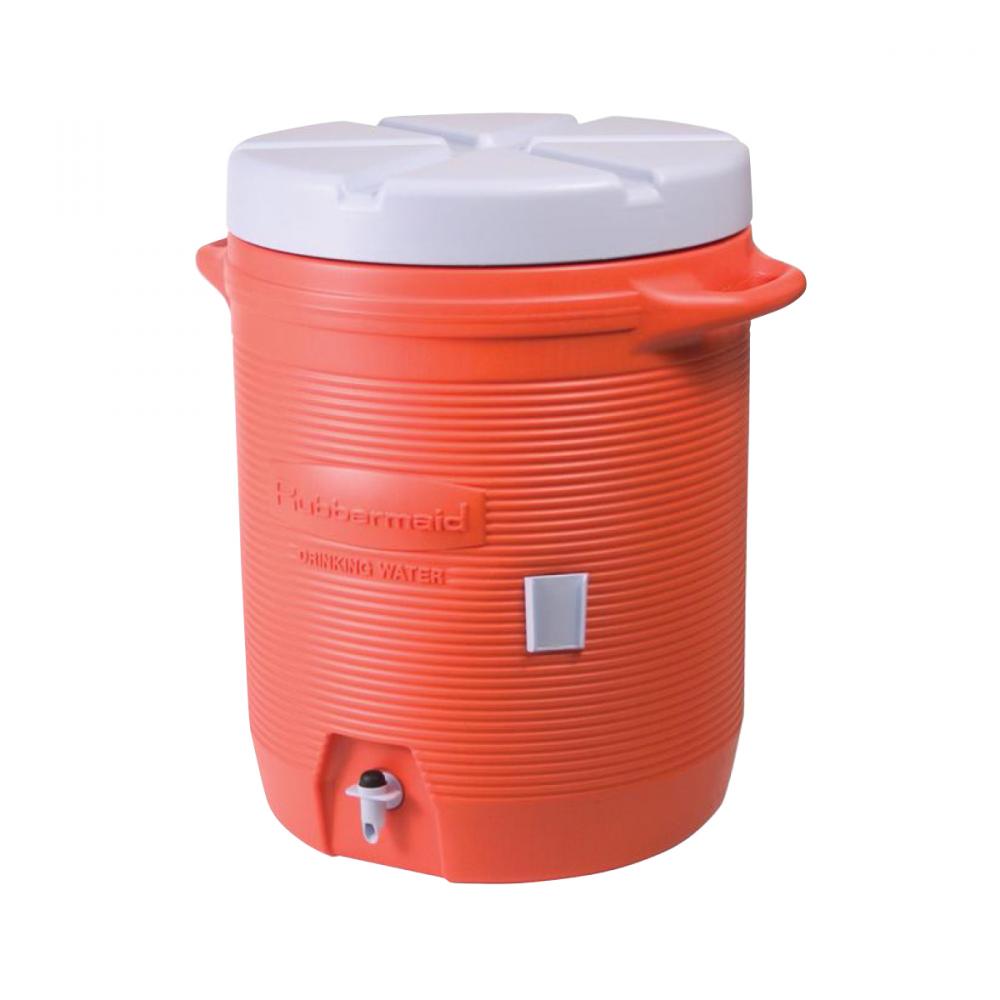 Beverage Jug 5Gal/18.9L W/Cup Dispenser Orange