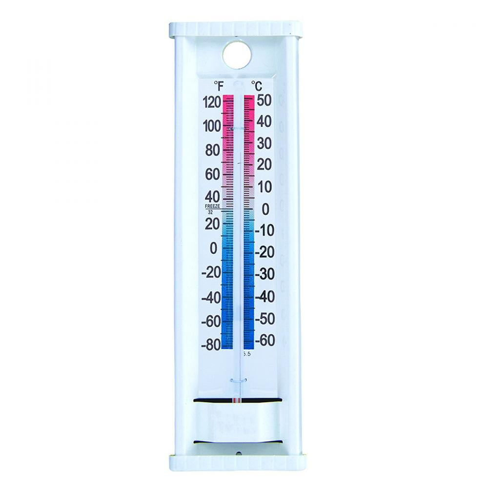 Indoor/Outdoor Aluminum Wall/Window Mount Thermometer 9in