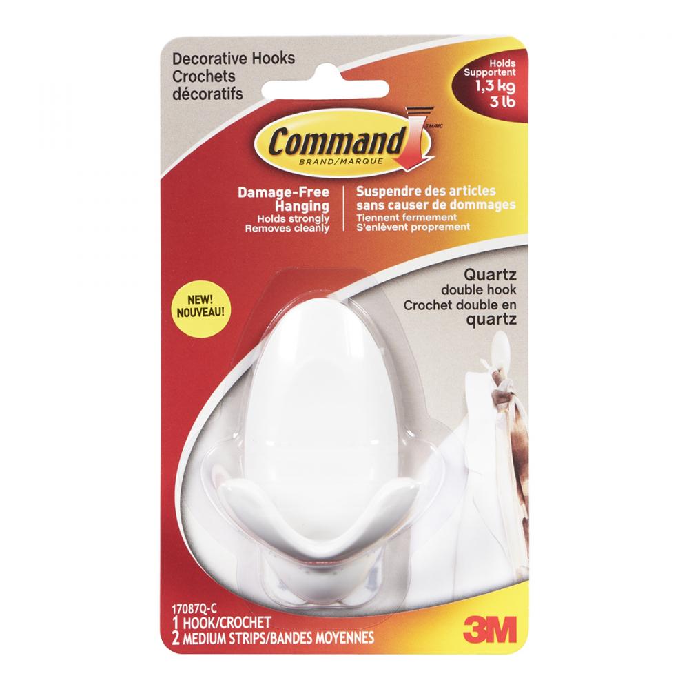 Command™ Double Hook White 3Lb