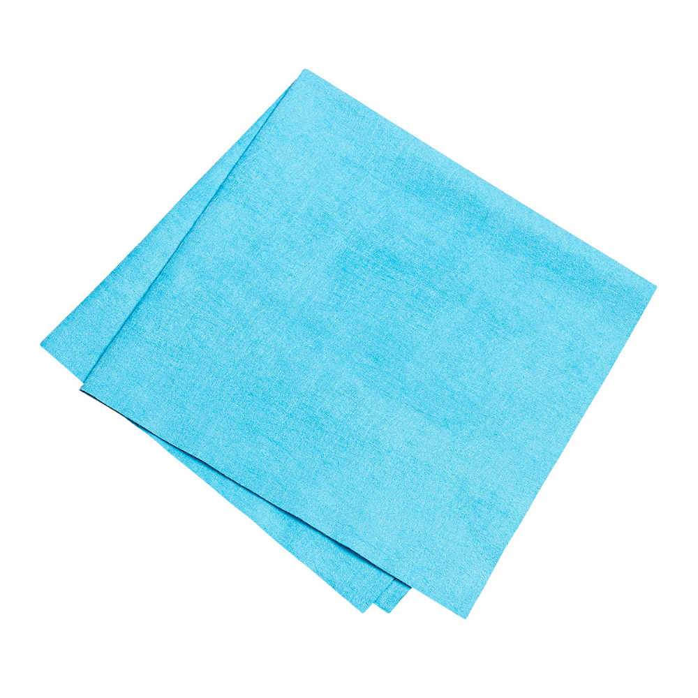 Q-Star Microfibre Non-Woven Cleaning Cloth 16x16&#34; (40 x 40cm) Blue