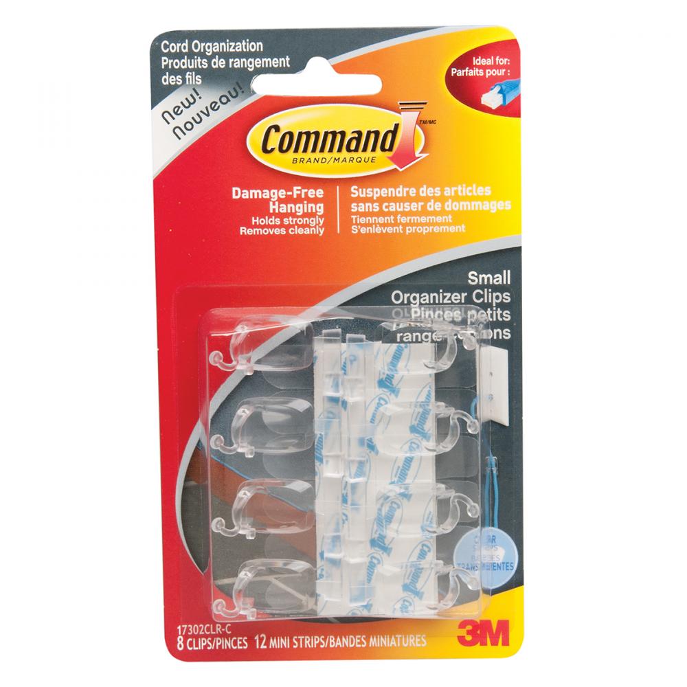 Command™ Cord Clip Small Clear