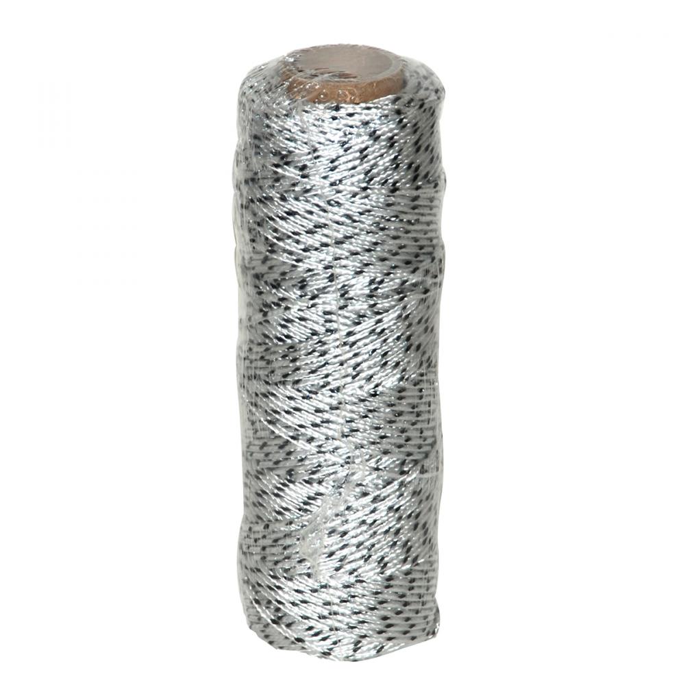 Twisted Nylon Mason Line #18 ¼lb 61m/200ft White/Black