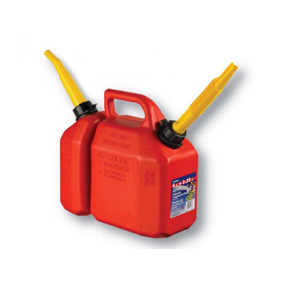 Gas/Oil Combo Can 6L + 2.25L Red