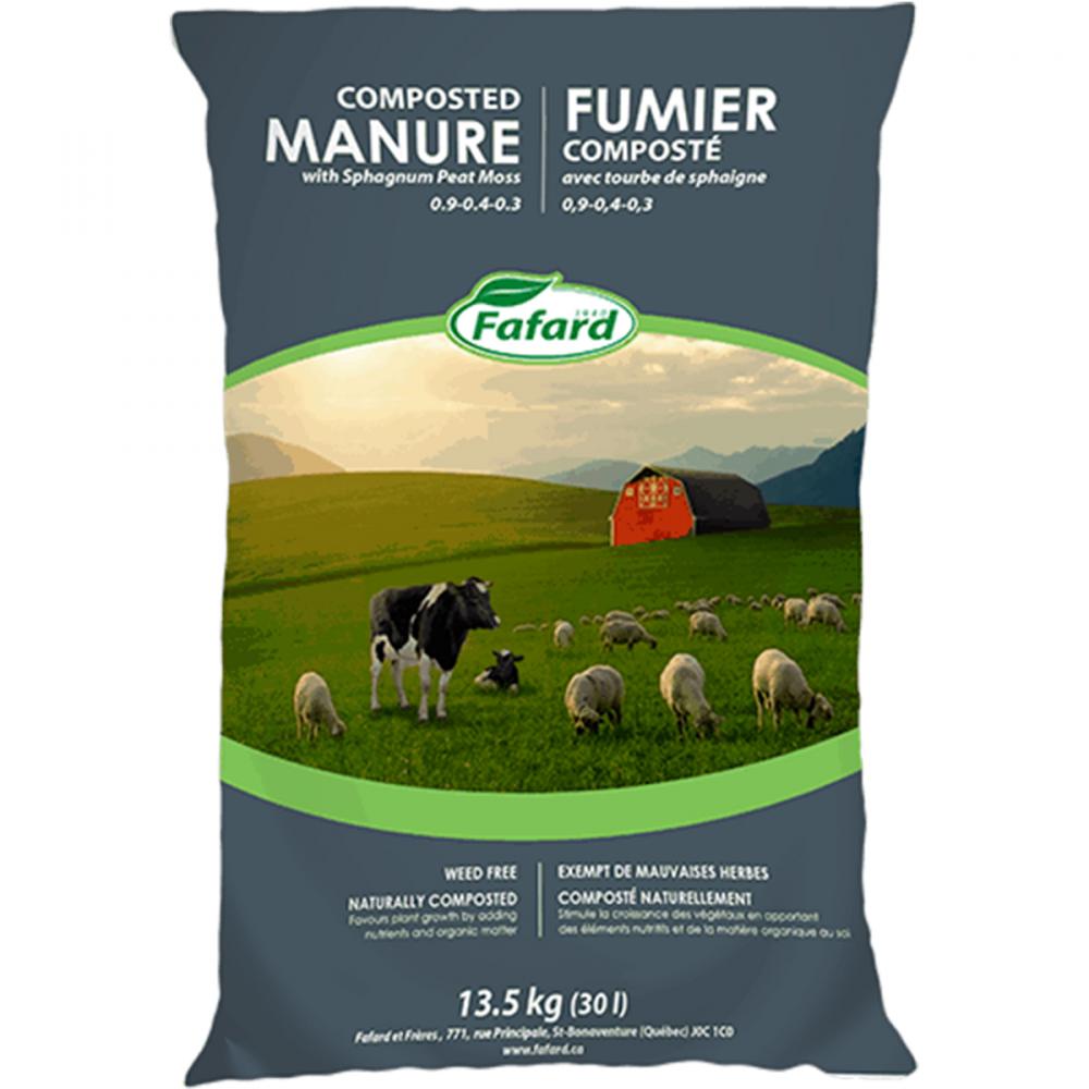 Fafard Composted Manure with Sphagnum Peat Moss 30L