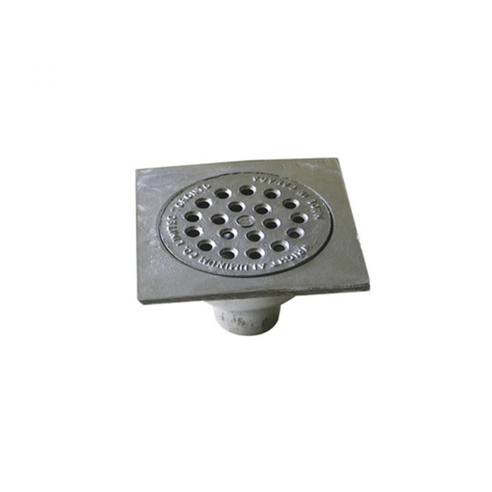 Aluminum Bell Trap Drain with Bell & Cover 5-7/8in