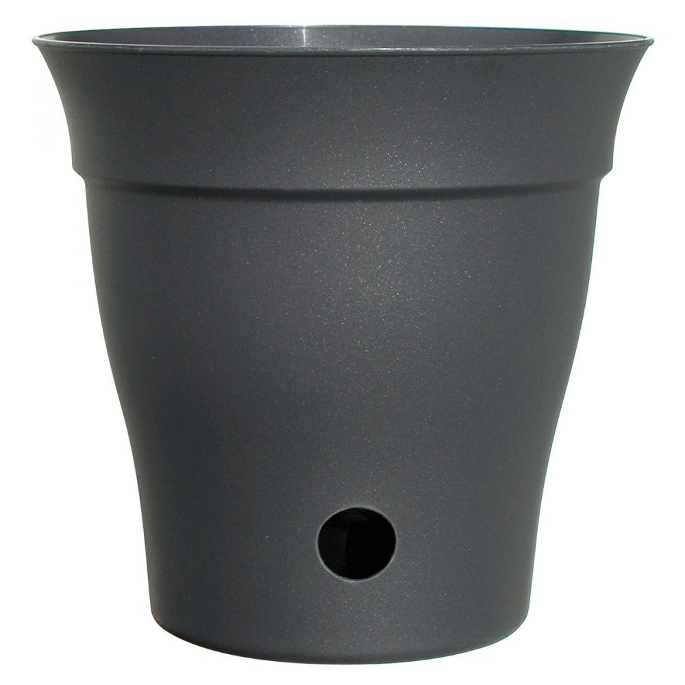 Contempra Pot With Inside Saucer Slate 6in