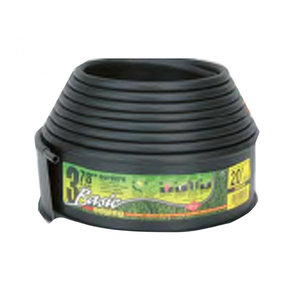 Lawn Edging Plastic Designer Series 3-7/8in x 20ft Black