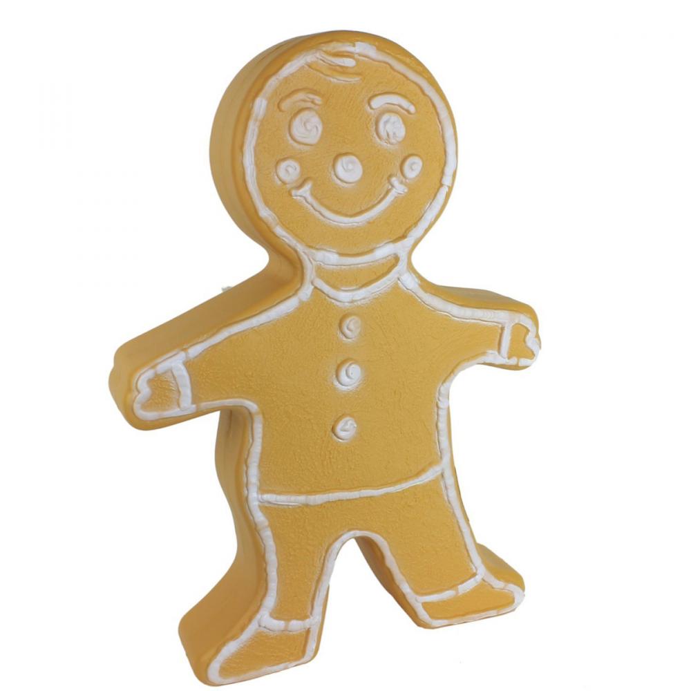 Blow Mold Décor Vintage Gingerbread Figure with Lights 24in