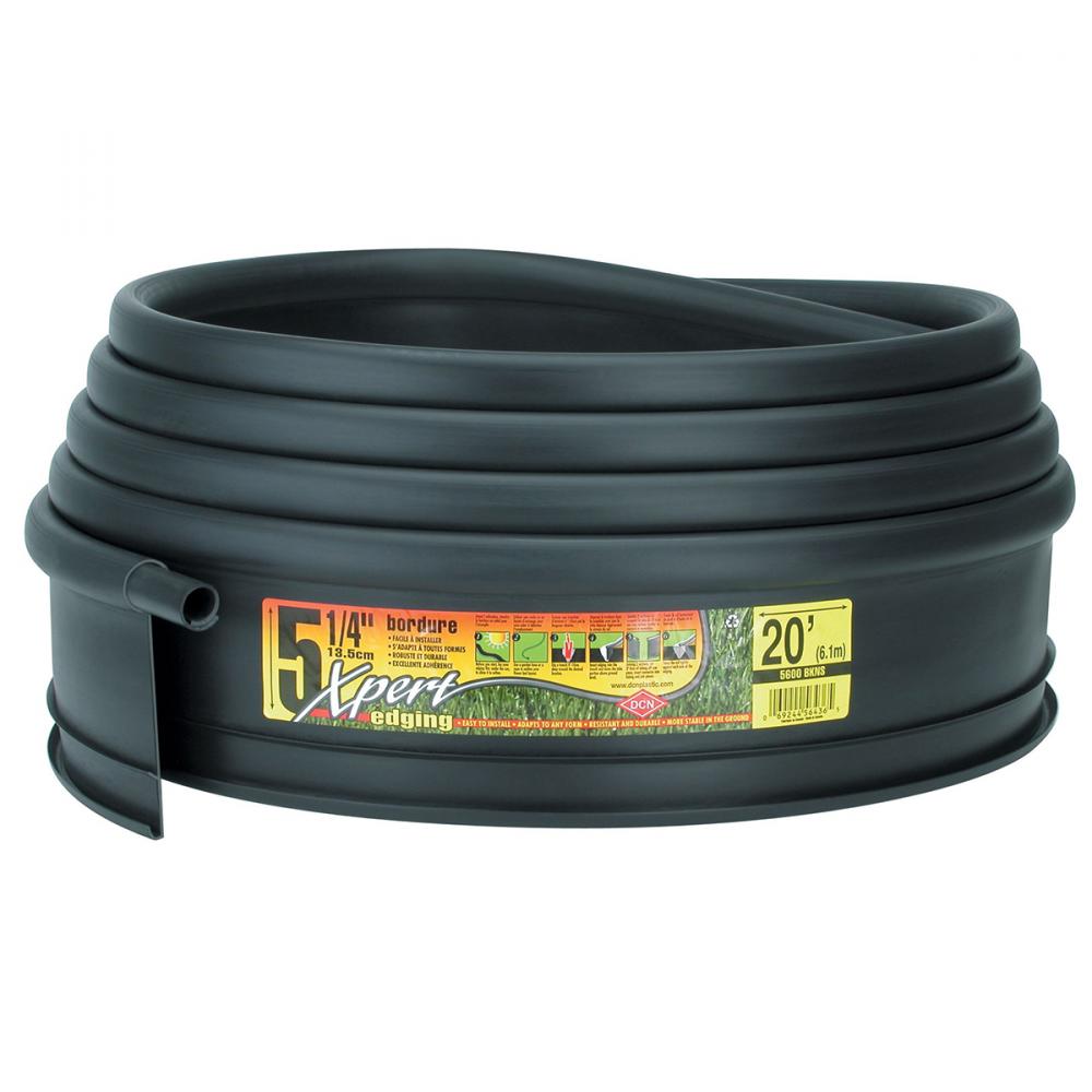 Lawn Edging Plastic Expert Designer 5-1/4in x 20ft Black