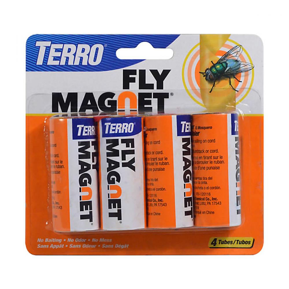 Fly Magnet Sticky Fly Paper Ribbon 4Pk