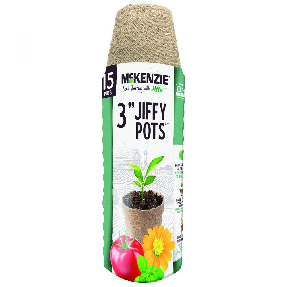 Jiffy Peat Pots Round 3in 15Pk