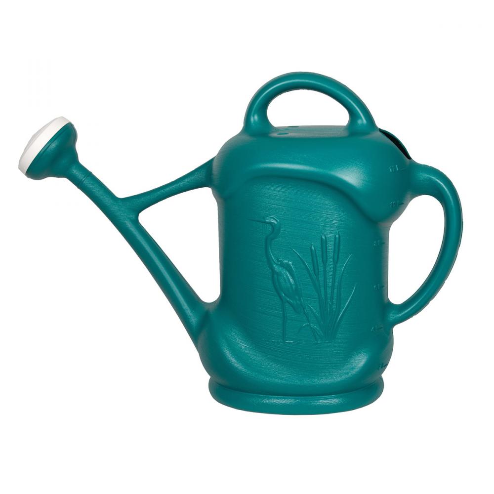 Watering Can Plastic Heron Motif 11.3L/3Gal Blue