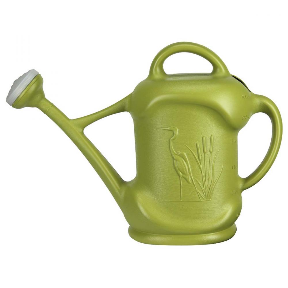 Watering Can Plastic Heron Motif 11.3L/3Gal Green