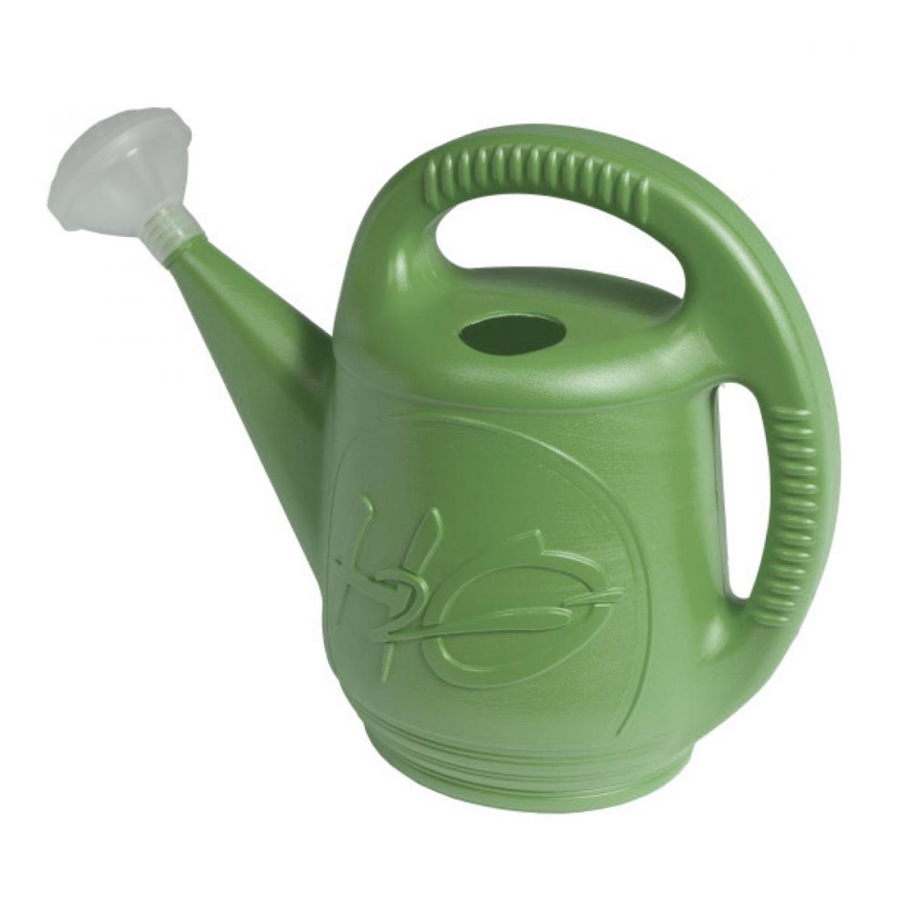 Watering Can Plastic H20 Motif 7.6L/2Gal Green