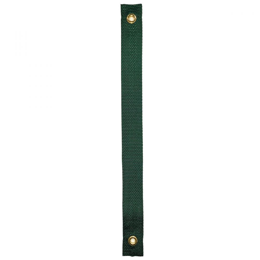 100PK Tree Strap Polyester 18in x 1.5in Green