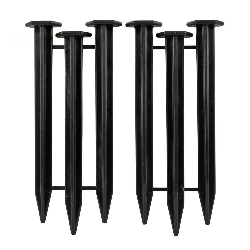 Stakes for No Dig Lawn Edging Black 6/Bag