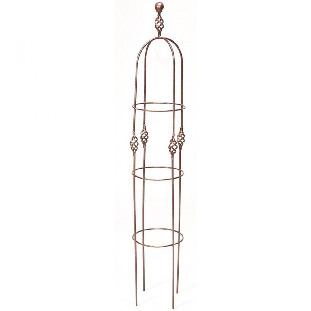 Venetian Wire Obelisk 43x8&#34; Copper