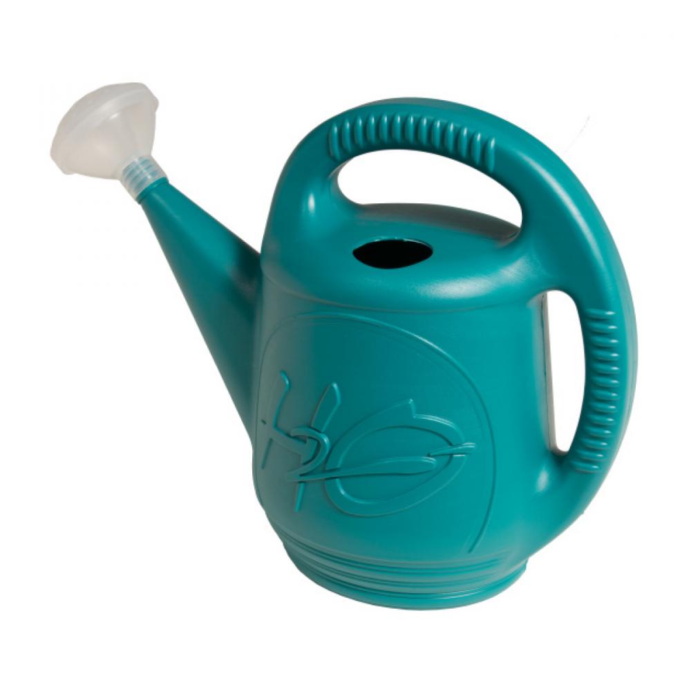 Watering Can Plastic H20 Motif 7.6L/2Gal Blue