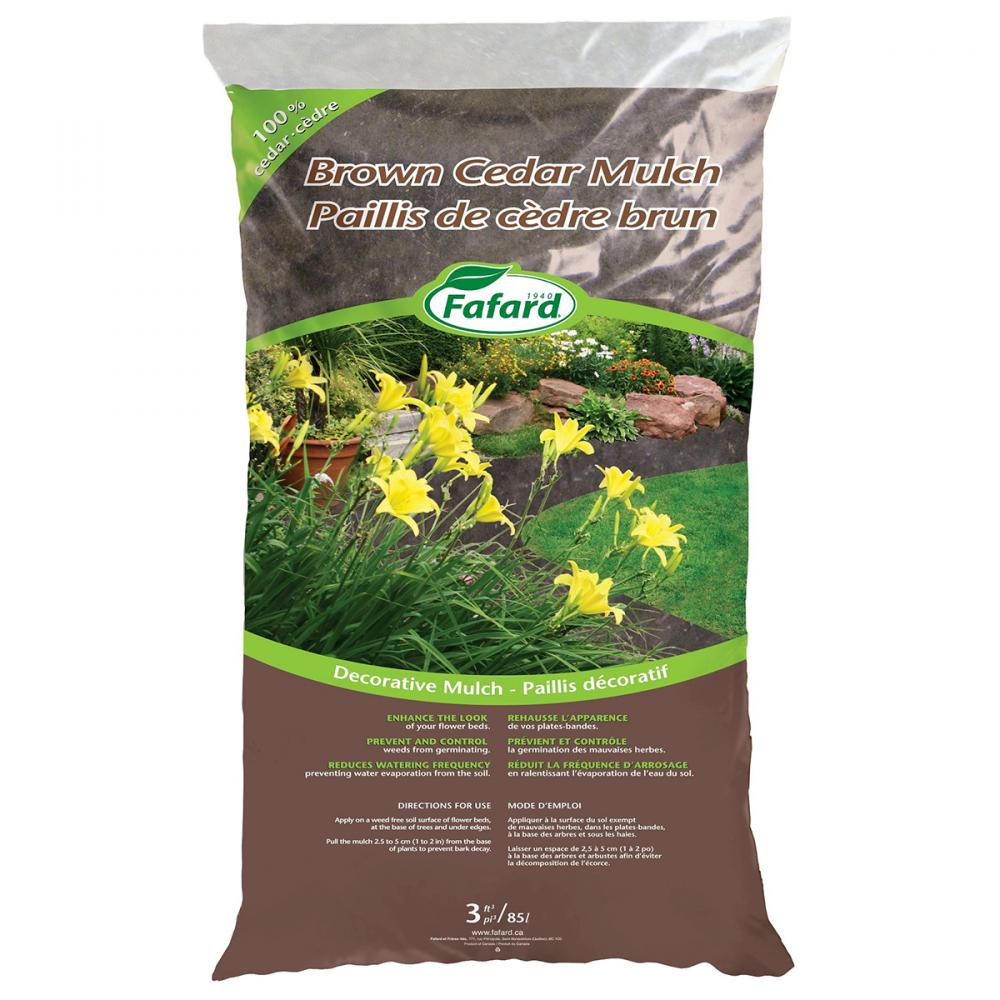 Fafard Cedar Mulch Brown 3cuft