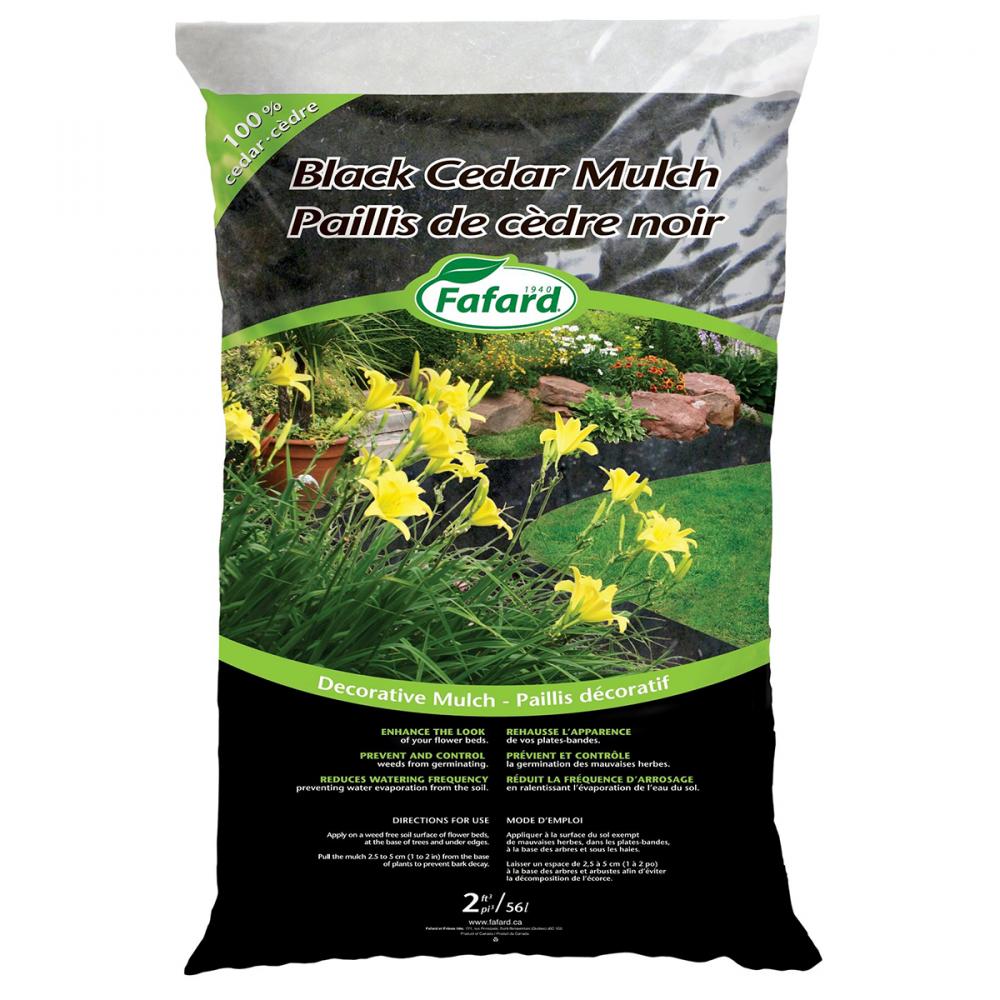 Fafard Cedar Mulch Black 2cuft