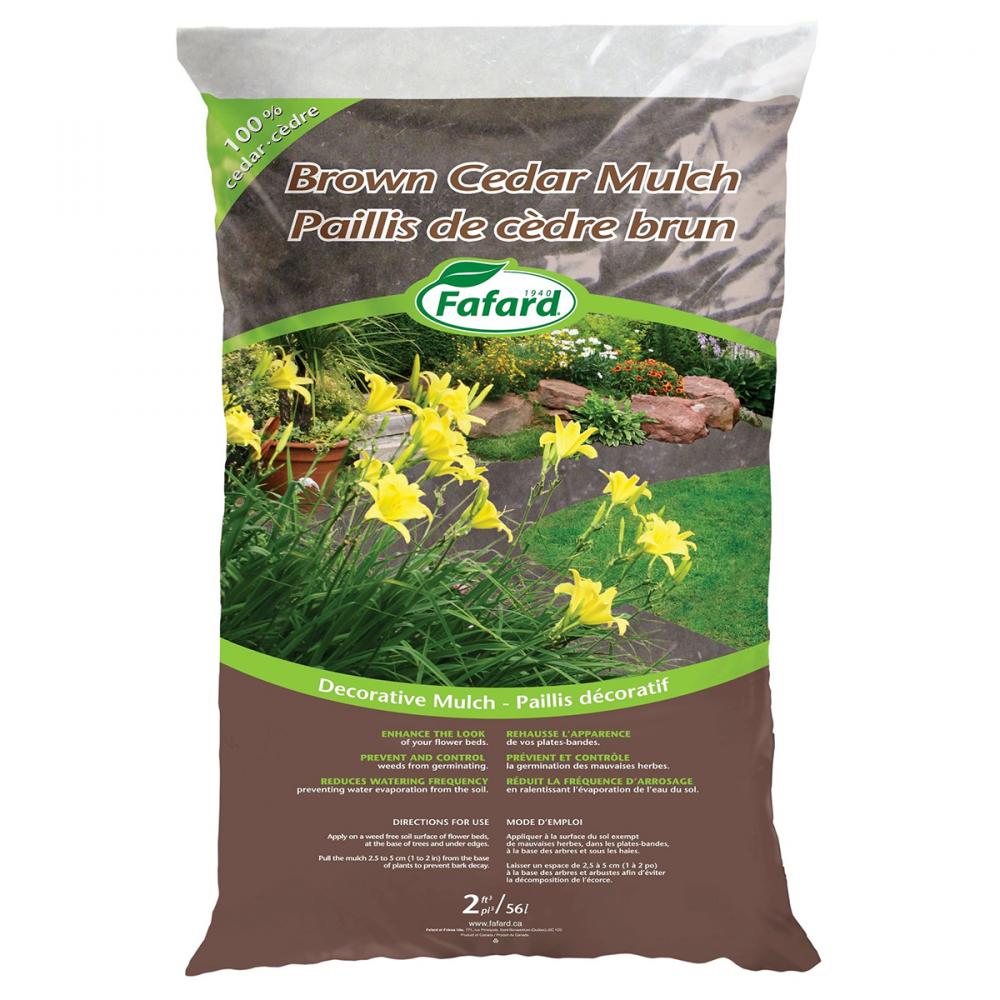 Fafard Cedar Mulch Brown 2cuft