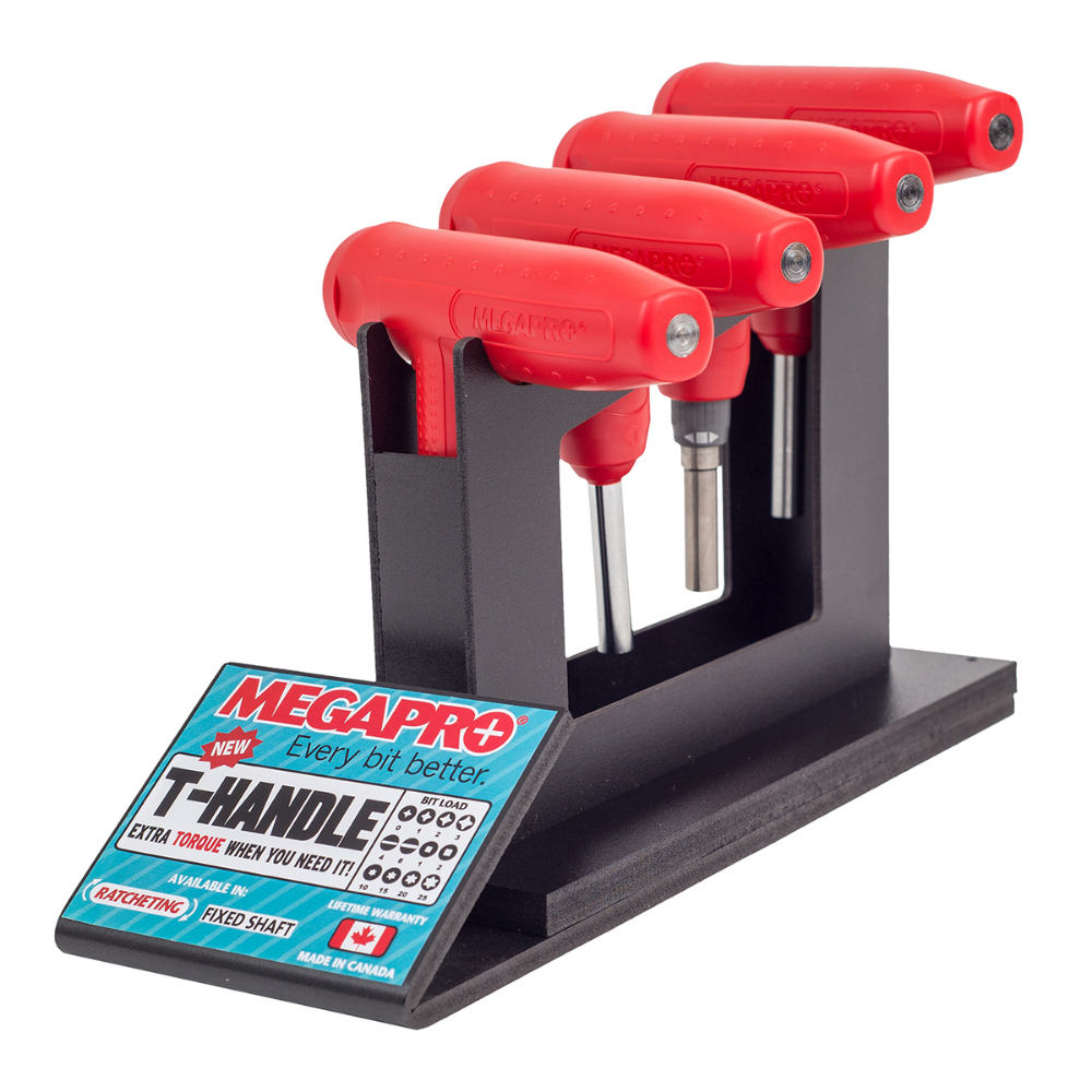 MegaPro 4pc T-Handle Counter Display (Must buy 4 Drivers)