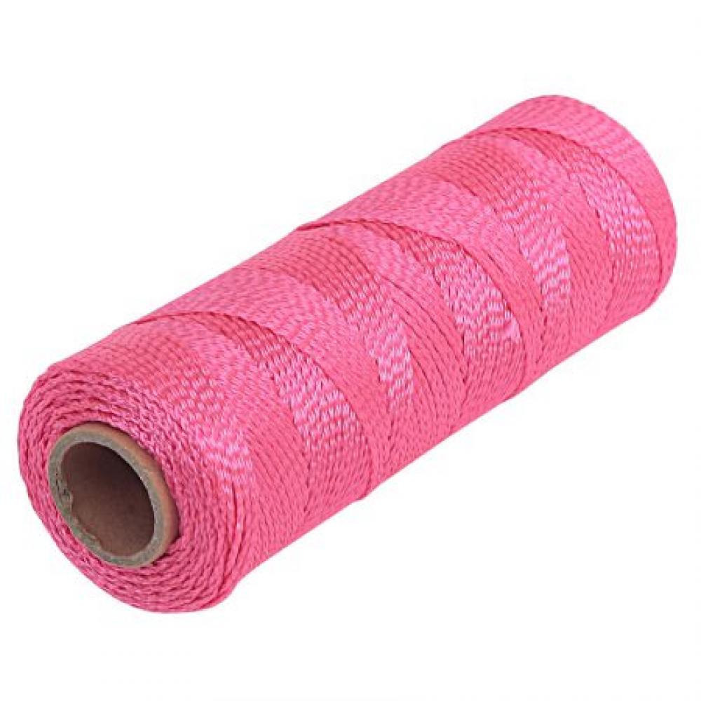 Braided Nylon Mason Line #18 500ft  Fluorescent Pink