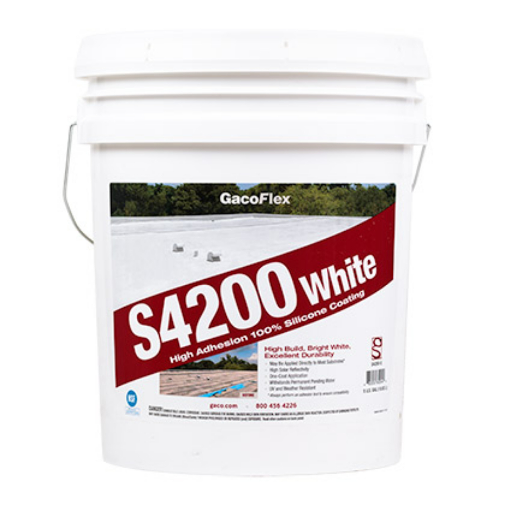 White Solvent-Free 100% Silicone Coating 5 Gallon