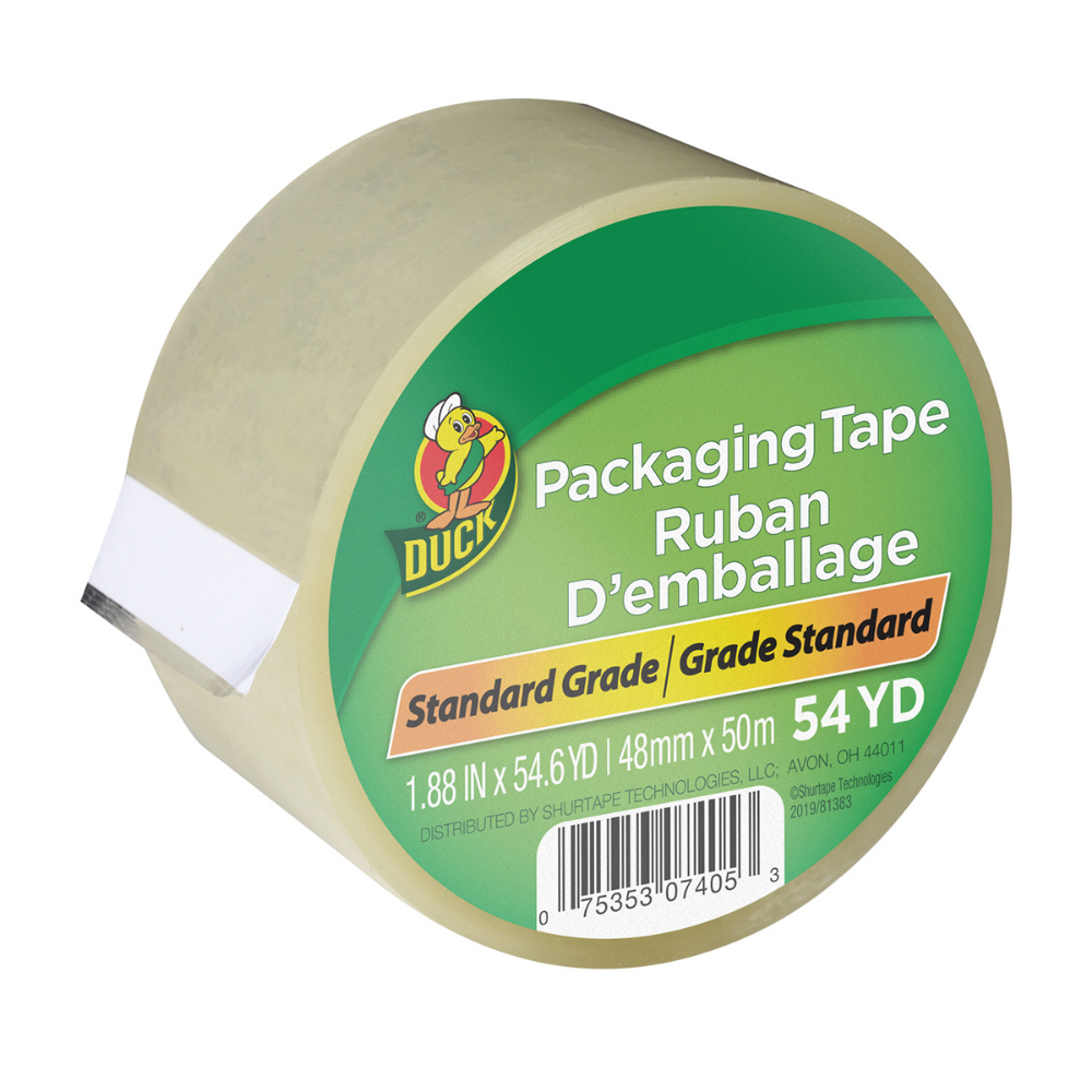 Duck Standard Grade Clear Packaging Tape - 48mm x 50m