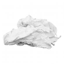 Toolway 106180 - Recycled T-Shirt Cloth Rags 25lb White