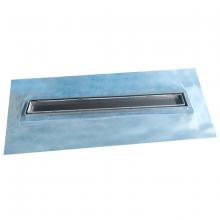 Toolway 110567 - Waterproof Linear Shower Drain Tile-In With Flange 36in x 5 5/16in x 3 1/8in Stainless Steel