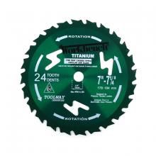 Toolway 111017 - Saw Blade Silicon Coated Titanium 7in - 7¼" (178-184mm) 24T 8300RPM