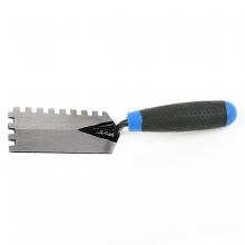 Toolway 120075 - Trowel Margin 5in x 2in (¼in x ¼in SQ Notch) Blue Handle