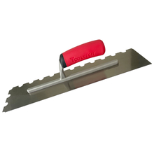 Toolway 120150 - Trowel Notched 16in x 4in (19/32” x 3/8” x 3/4” U Shape)