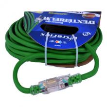 Toolway 140010 - Extension Cord Outdoor SJEOW 12/3 Lighted Single Tap Green 30ft