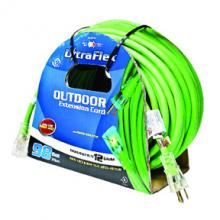 Toolway 140012 - Extension Cord Outdoor SJEOW 12/3 Lighted Single Tap Green 100ft