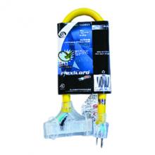 Toolway 140021 - Extension Cord Outdoor STW 10/3 3-Tap Yellow  0.6m/2ft