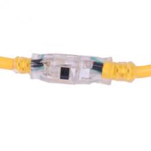 Toolway 140033 - Extension Cord Outdoor SJTW 12/3 Lighted Single Tap Yellow 9.1m (30ft)